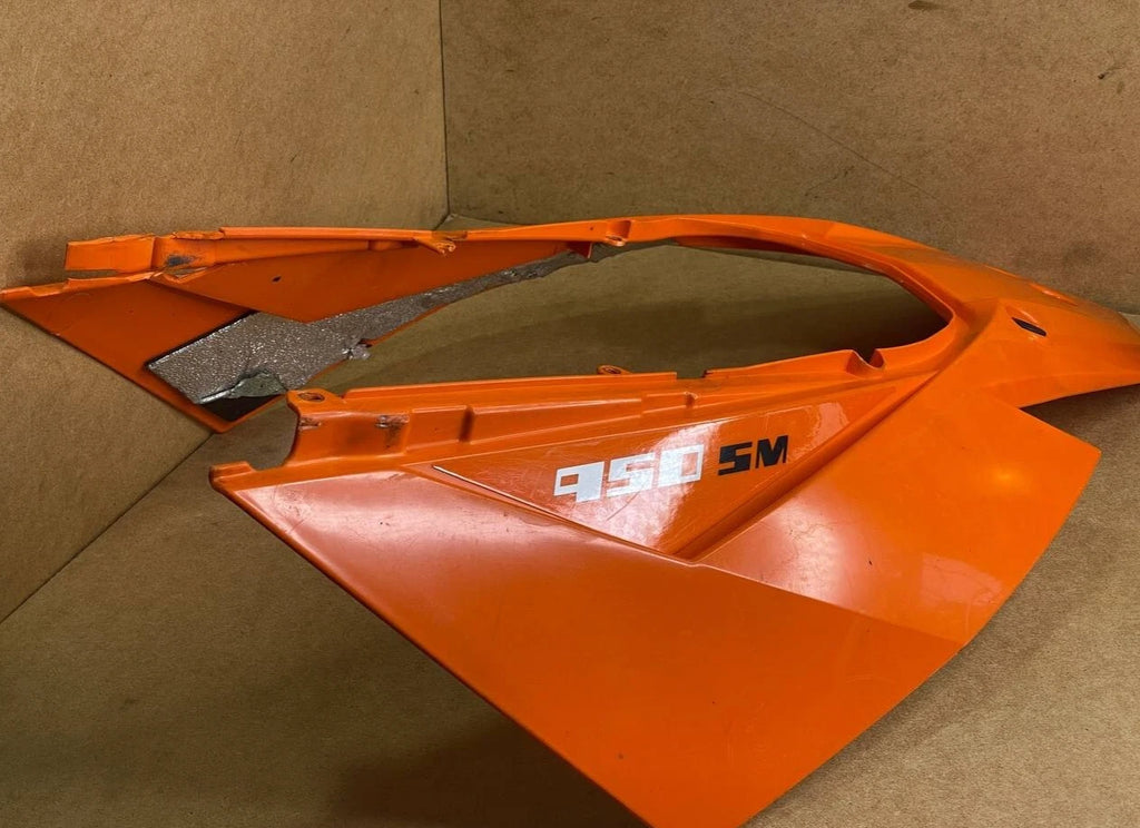 KTM 950 supermoto SM rear plastic spoiler wing damage 62508018000 orange